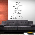 Wandtattoo Spruch Home is